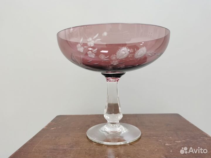 Сервиз бокалы конфетница ваза стекло СССР