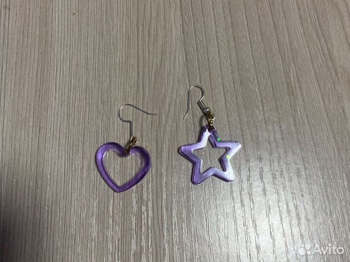 Серёжки из эпоксидной смолы