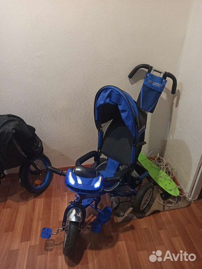 Велосипед коляска с ручкой
