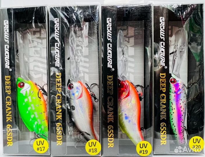 Воблеры Tsuribito Deep Crank 65sdr (4 м )