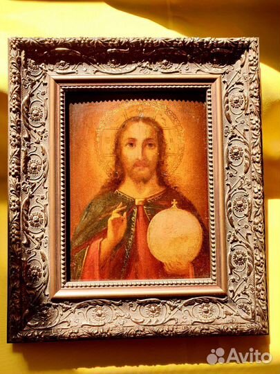 Икона 19 века. Иисус Христос Царь Царей