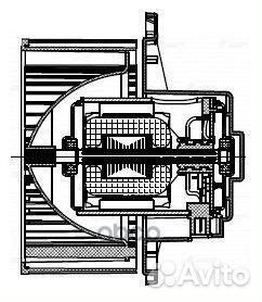 Э/вентилятор отоп. для а/м Hyundai Grand Starex