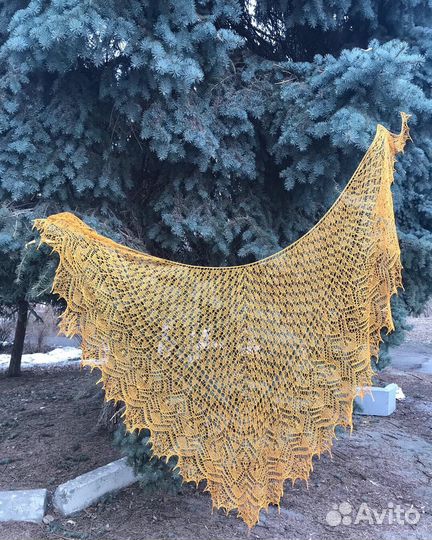 Шаль шелковая