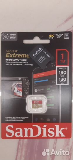 Карта памяти SanDisk Extreme microsdxc 1TB