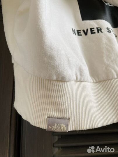 THE north face худи, кроп длина