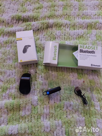 Bluetooth гарнитура и держатель для телефона,новые