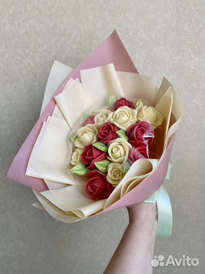 Цветы из шоколада