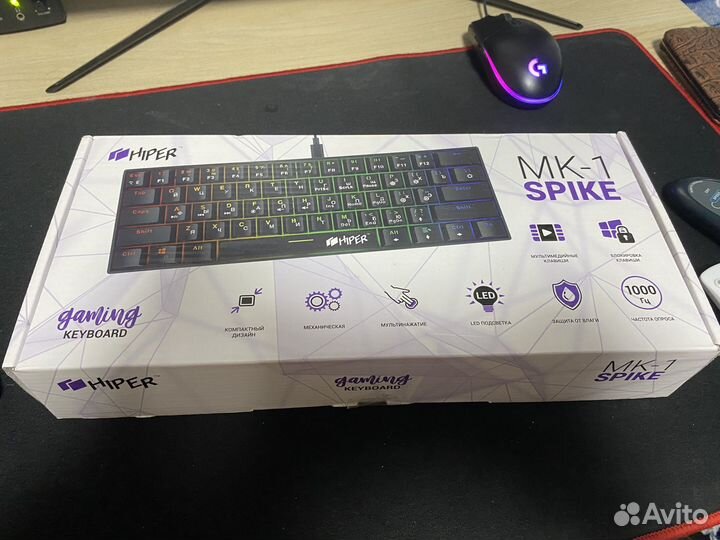 Игровая механическая клавиатура Hiper MK-1 Spike