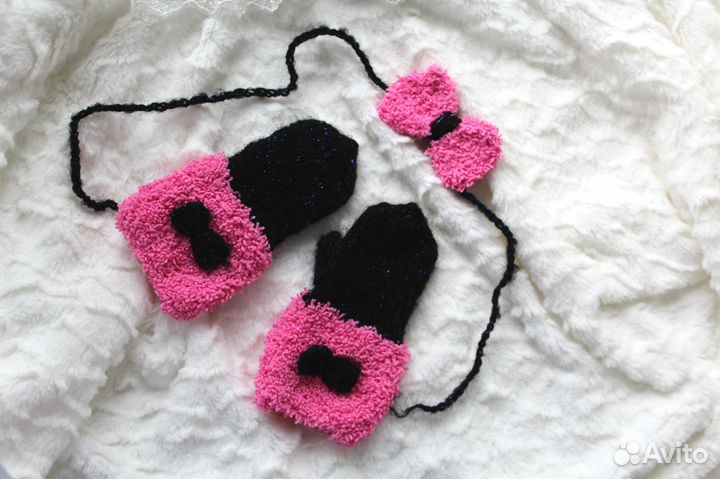 Детский вязаный комплект 