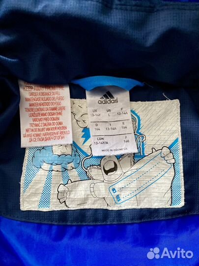 Куртка демисезонная мужская adidas синяя