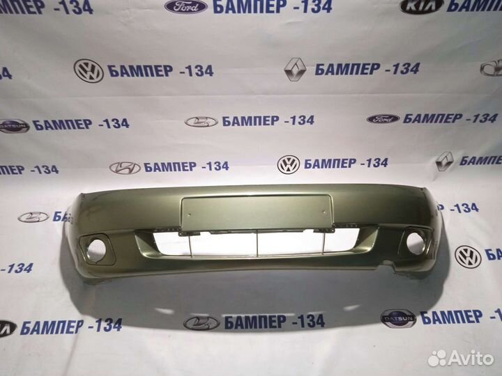 Бампер передний LADA kalina 1 Колумбийская зелень