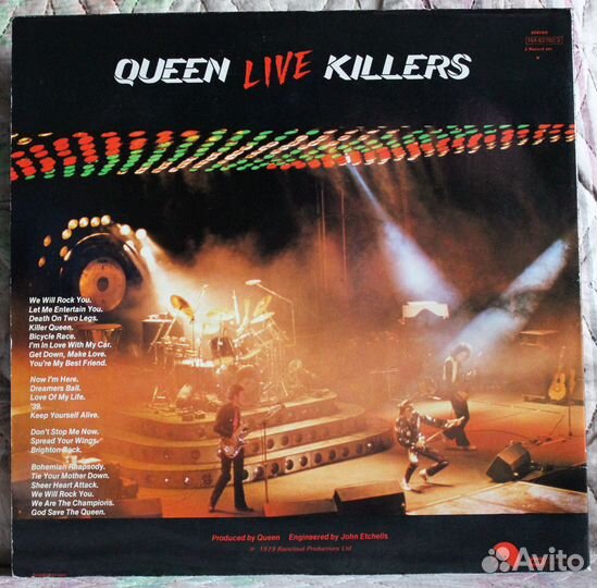 Queen Live Killers 2LP виниловые пластинки