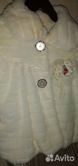 Меховое болеро для девочки 128