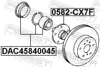 Подшипник ступицы передний lexus/mazda/toyota