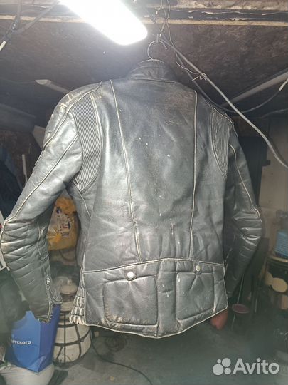 Мото куртка кожаная