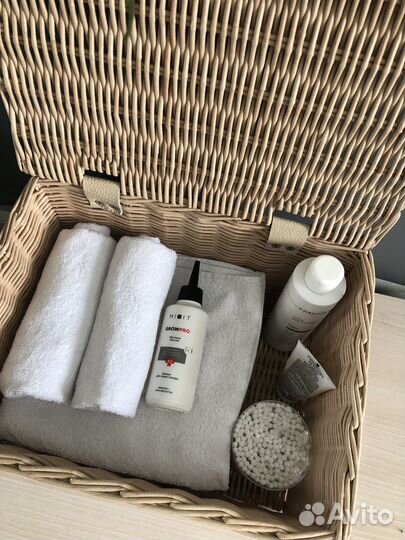 Короб плетеный с крышкой