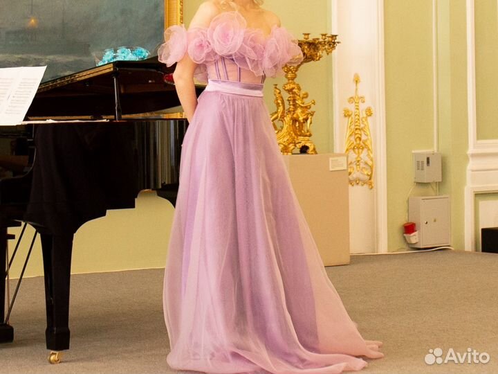 Вечернее платье в пол/ платье на выпускной