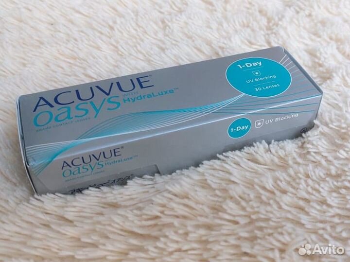 Линзы acuvue -1.5 однодневные новые 30 шт
