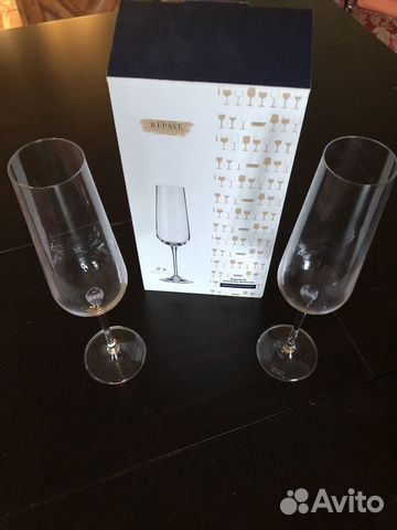 Бокалы хрустальные для шампанского