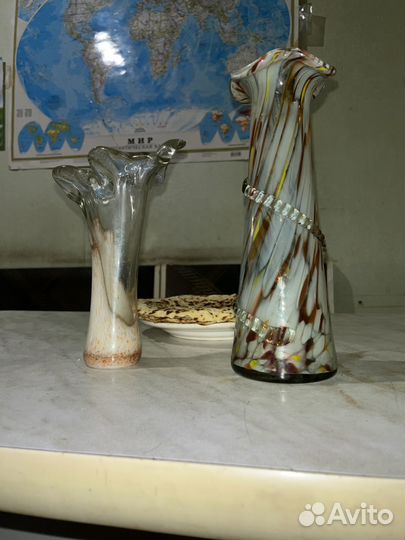 Посуда СССР рюмки вазы сахарница кобальтовое