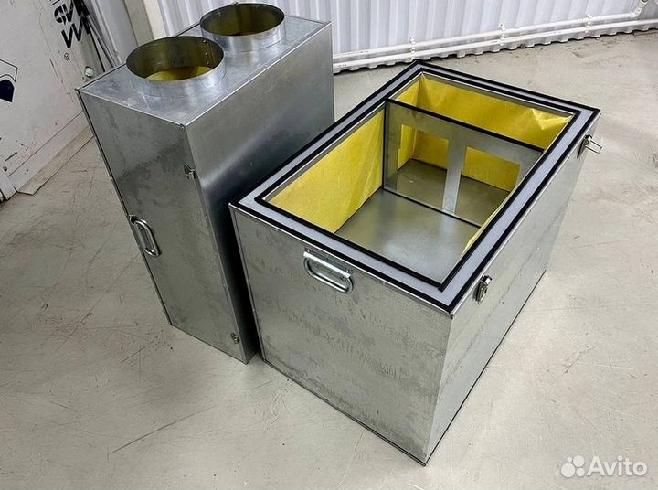 Шумбокс для asic оцинкованный двойной