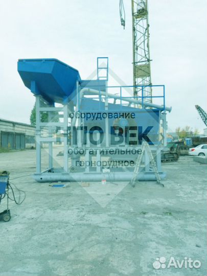 Промывочный прибор на базе грохота гит 42