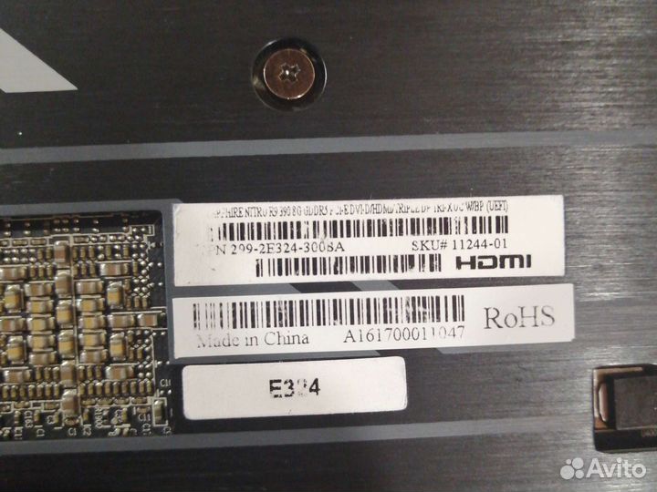 R9 390 8gb на запчасти