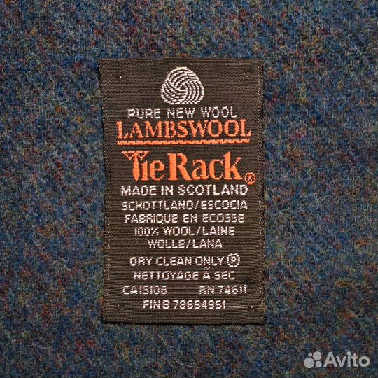 Винтажный шерстяной набор шарф и перчатки Tie Rack