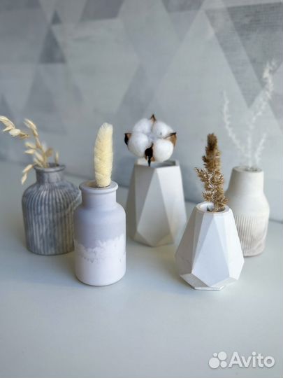 Гипсовый декор, наборы, вазы