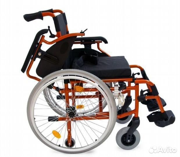Коляска инвалидная с транзитными колёсами 514A-1