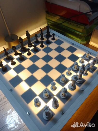 Шахматы ручной работы в стиле стимпанк