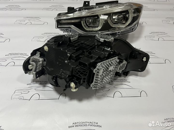 Фары BMW F30 LED без изменений на дорест всборе