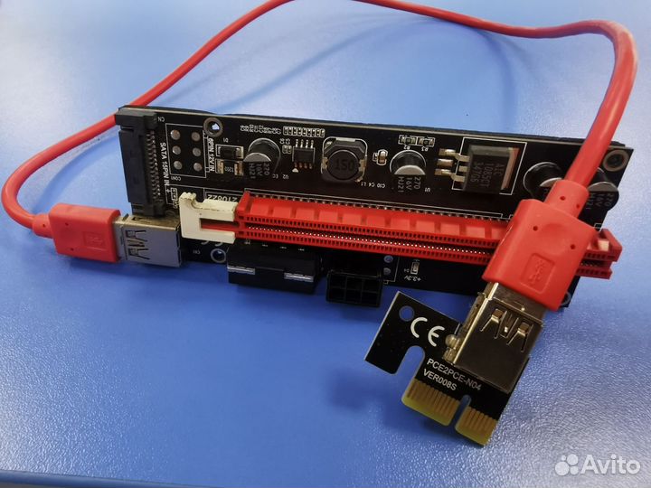 Райзер B&P usb pci-e pce164p-no8 ver 009s