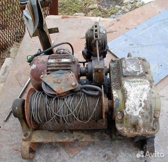 Лебедка тяговая строительная Т-66Д 500кг СССР