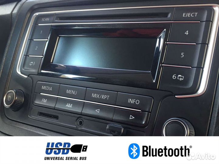 Штатная магнитола с Bluetooth usb Skoda Volkswagen