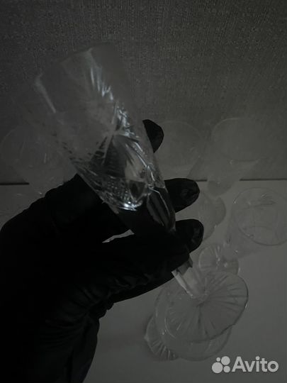 Хрустальные рюмки на ножке СССР