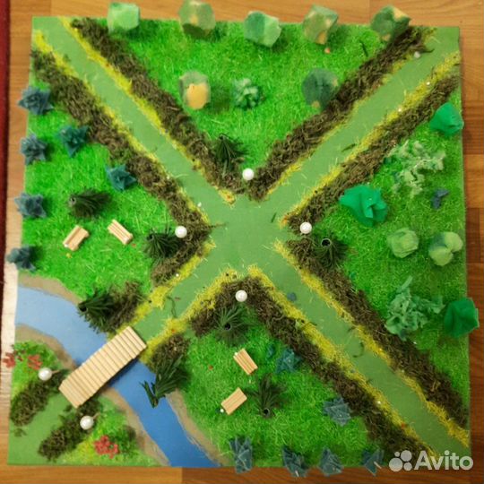 Макет сада, парка