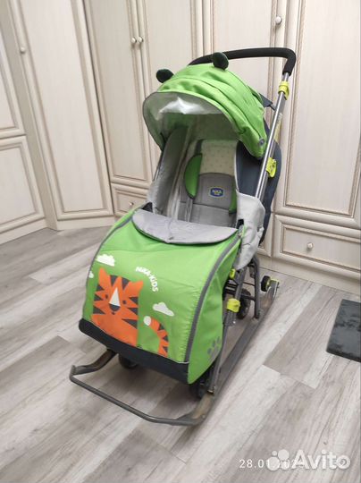 Санки коляска ника