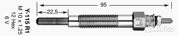 Свеча накаливания 2161 NGK