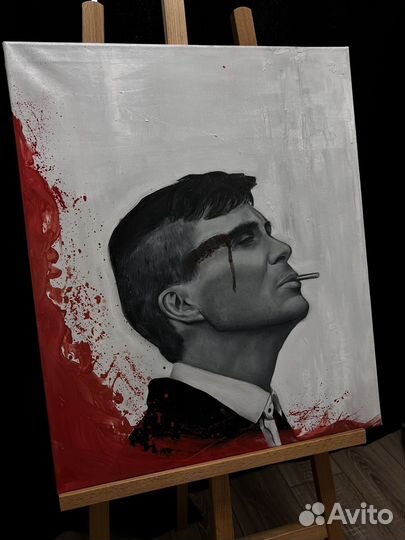Картина thomas shelby, томас шелби, маслом
