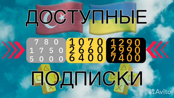 Подписка ps plus Extra 12 месяцев Турция Украина