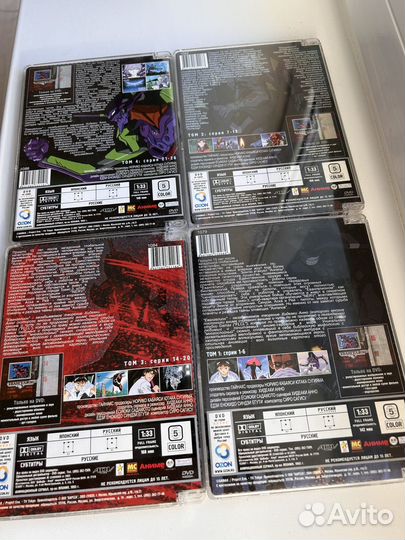 Аниме Евангелион, лицензия, 4 диска