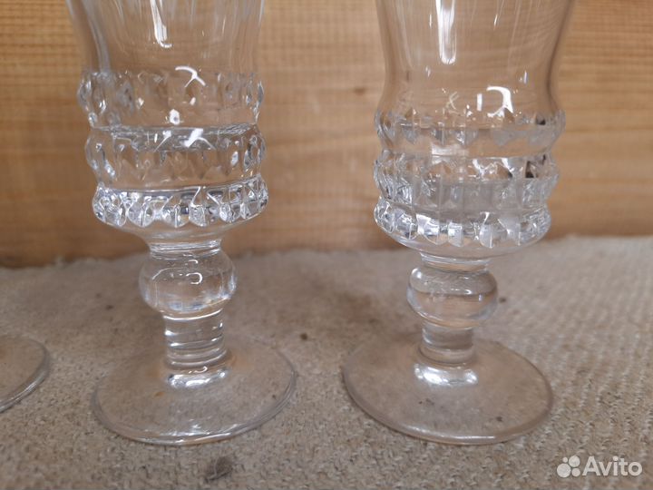 Хрустальные рюмки на ножке СССР