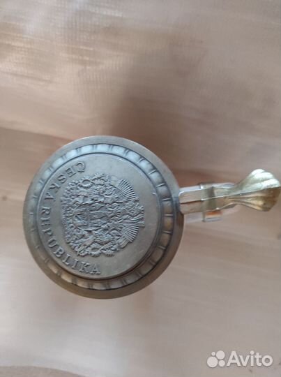Пивная кружка с крышкой Чехия