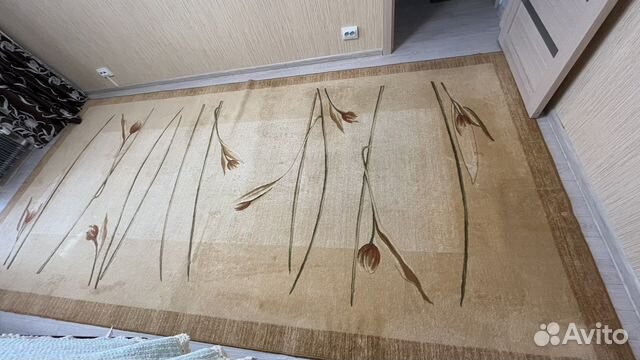 Ковер, натуральная шерсть 200*400