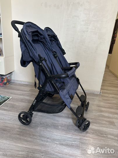 Коляска для двойни прогулочная Cozy Smart