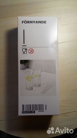 Трубочки IKEA фёрнианде для напитков