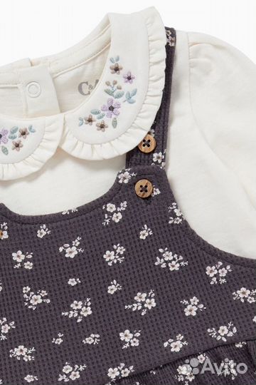 Комплект для девочки 86 лонгслив сарафан c&a