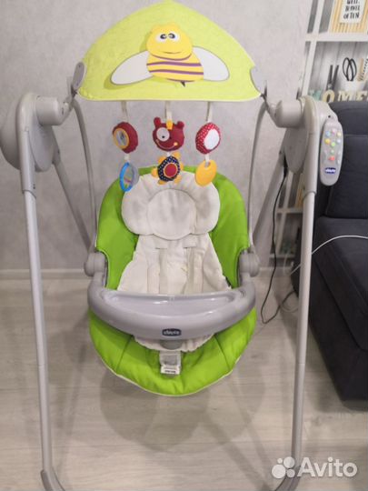 Детские электронные качели для новорожденных