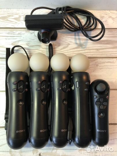 Приставка PS3 Slim 250 с полным комплектом PS Move